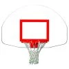 Steel And Aluminum Backboards Gared Durable Fan-Shape Marked Steel Basketball Backboard