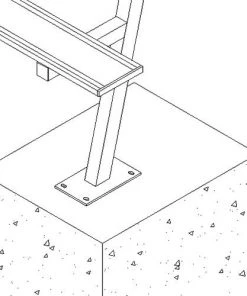 JayPro 15' Player Bench W/Seat Back (Surface Mount) 24 JayPro 15' Player Bench W/Seat Back (Surface Mount)