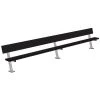 JayPro 15' Player Bench W/Seat Back (Surface Mount)
