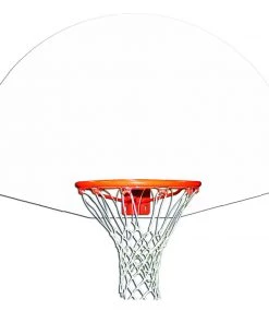 Gared Rust-Resistant Fan-Shape Unmarked Aluminum Basketball Backboard