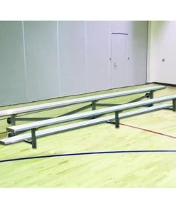 JayPro 2 Row 15' Tip & Roll Standard Portable Aluminum Bleacher Bleachers