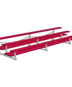 JayPro 3 Row 15' All Aluminum Preferred Bleacher Bleachers