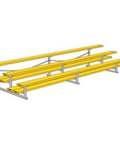 JayPro 3 Row 15' All Aluminum Preferred Bleacher Bleachers