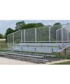 Athletic Connection 4 Or 5 Row Aluminum Bleachers With Fencing