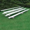 JayPro 4 Row 15' Outdoor Standard Aluminum Bleachers