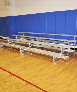 JayPro 4 Row 21' Tip & Roll Portable Aluminum Bleacher