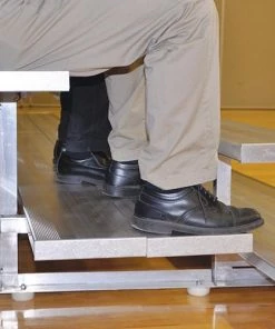 JayPro Bleachers 4 Row 21' Tip & Roll Preferred Portable Aluminum Bleacher 7 JayPro Bleachers 4 Row 21' Tip & Roll Preferred Portable Aluminum Bleacher