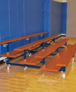 JayPro Bleachers 4 Row 21' Tip & Roll Preferred Portable Aluminum Bleacher