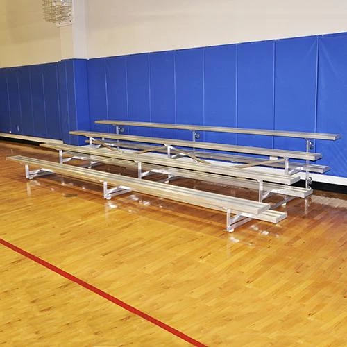 JayPro 4 Row Portable 27' Tip & Roll Preferred Aluminum Bleacher 3 JayPro 4 Row Portable 27' Tip & Roll Preferred Aluminum Bleacher
