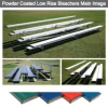 Athletic Connection 4 Row Powder Coated Low Rise Aluminum Bleachers 1 Athletic Connection 4 Row Powder Coated Low Rise Aluminum Bleachers
