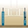 Bison Inc. Bison CarbonLite Composite Volleyball System Volleyball Competition Net Systems