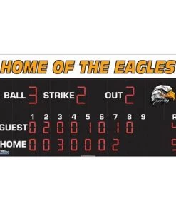Athletic Connection Scoreboards Everbrite Baseball Scoreboard 8 X 20