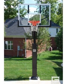 Gared Collegiate Jam Adjustable Basketball Hoop With Acrylic Board Adjustable In-Ground Basketball Goal System