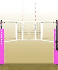 Bison Inc. Bison Lady CarbonMax Composite System Volleyball Competition Net Systems