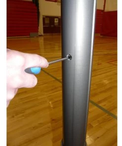 Bison Inc. Bison Magic Self-Storing Volleyball System Volleyball Portable Net Systems