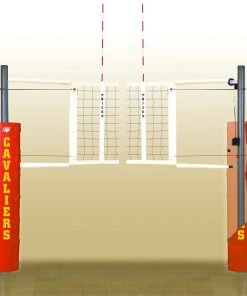 Bison Inc. Volleyball Competition Net Systems Bison Match Point Aluminum System
