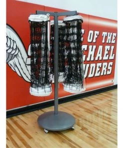 Bison Inc. Volleyball Net Storage Racks Bison Net Storage Winder