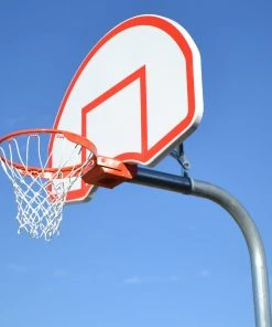 Gared Rear-Mount Fan-Shape Marked Steel Basketball Backboard