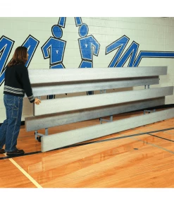 Bison Inc. All Aluminum Easy Store Indoor Bleachers