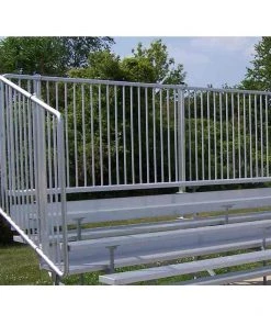 Athletic Connection Aluminum Preferred Bleachers With Safety Railing