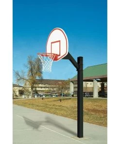 Bison Inc. Bison 36″ X 54″ Ultimate Jr. Fan Aluminum Fixed Height Basketball Hoop Fixed Height In-Ground Basketball Goal System