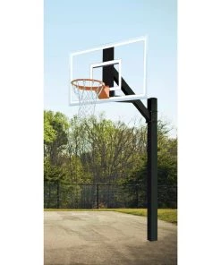Bison Inc. Fixed Height In-Ground Basketball Goal System Bison 36″ X 60″ Ultimate Jr. Polycarbonate Fixed Height Basketball Hoop