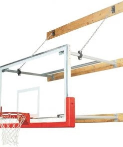 Bison Inc. Bison 4′-6′ Stationary Competition Wall Mounted Basketball Hoop Wall And Mount Basketball Goal System