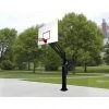 Bison Inc. Bison 42" X 60" Steel Ultimate HangTime 6″ Adjustable Basketball Hoop Adjustable In-Ground Basketball Goal System