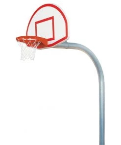 Bison Inc. Fixed Height In-Ground Basketball Goal System Bison 5-9/16″ Mega Duty 39″ X 54″ Steel Fan Basketball Hoop