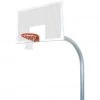 Bison Inc. Fixed Height In-Ground Basketball Goal System Bison 5-9/16″ Mega Duty 42″ X 72″ Perforated Steel Basketball Hoop