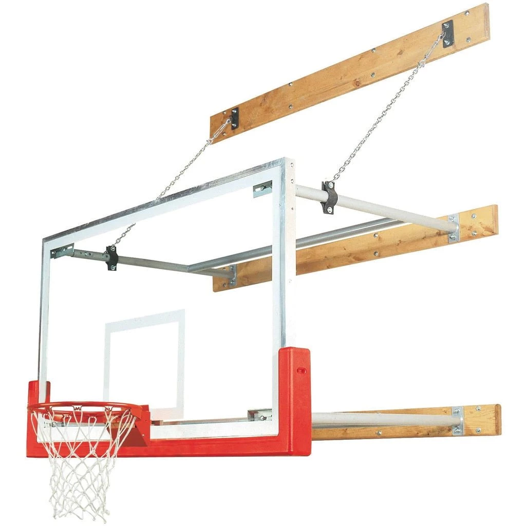 Bison Inc. Bison 8′-12′ Stationary Competition Wall Mounted Basketball Hoop 3 Bison Inc. Bison 8′-12′ Stationary Competition Wall Mounted Basketball Hoop