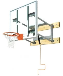 Bison Inc. Bison Adjustable Glass Wall Mounted Basketball Hoop Wall And Mount Basketball Goal System