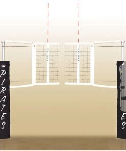 Bison Inc. Bison Centerline Elite Aluminum System Volleyball Portable Net Systems