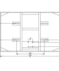 Bison Inc. 48″ X 72″ Tall Unbreakable “XL” Glass Competition Conversion Backboard