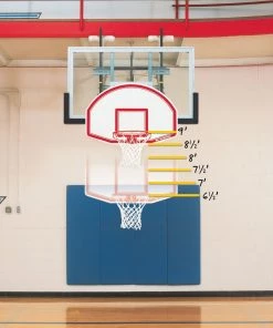 Bison Inc. 6-In-1 Easy Up Youth Mini Goal Youth Basketball Training Goal System