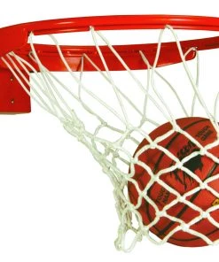 Bison Inc. Baseline Collegiate 180° Competition Breakaway Basketball Goal For 42″ Boards Basketball Rims