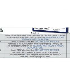 Volleyball Competition Net Systems Bison Inc. Centerline Elite Steel Hybrid Complete System