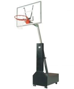 Bison Inc. Club Court Acrylic Adjustable Portable Basketball System Portable Basketball Goal System