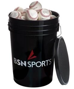 Athletic Connection Ball Buckets Bucket With 36 Mark 1 Official League Baseballs