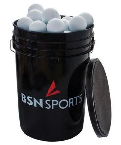 Athletic Connection Bucket With Lacrosse Balls Ball Buckets
