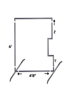 Better Baseball Bullet Screens Bullet Series Front Toss L-Screen 7' X 5' 6 Better Baseball Bullet Screens Bullet Series Front Toss L-Screen 7' X 5'