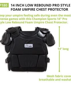 Champion Sports 14 Inch Pro Style Low Round Foam Chest Protector Umpire Gear 13 Champion Sports 14 Inch Pro Style Low Round Foam Chest Protector Umpire Gear