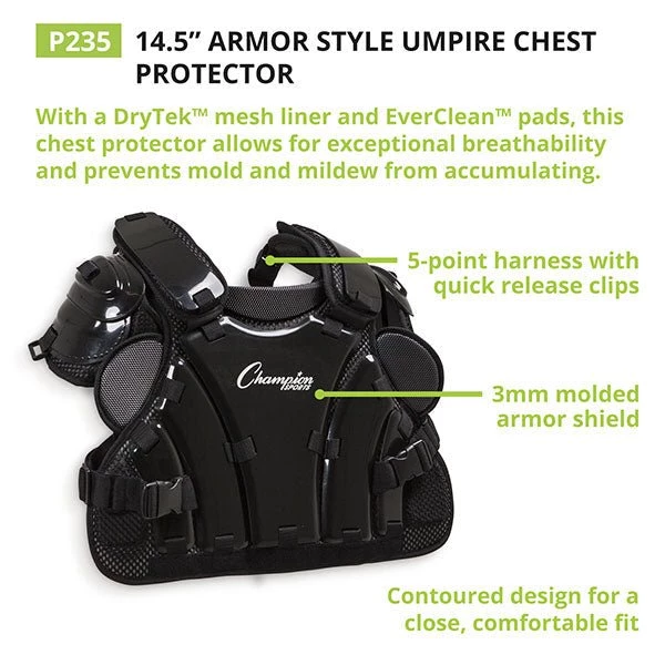 Champion Sports 14.5 Inch Armor Style Umpire Chest Protector 5 Champion Sports 14.5 Inch Armor Style Umpire Chest Protector