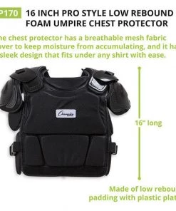Champion Sports 16 Inch Pro Style Low Round Foam Chest Protector