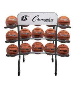 Champion Sports 3-Tier Pro Basketball Rack