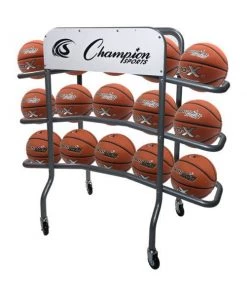 Champion Sports 3-Tier Pro Basketball Rack
