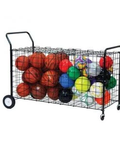 Basketball Ball Storage Cages And Racks Champion Sports 30 Ball Double Sided Lockable Ball Locker