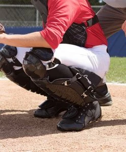 Champion Sports Adult Catcher's Knee Supports Baseball Leg Guards