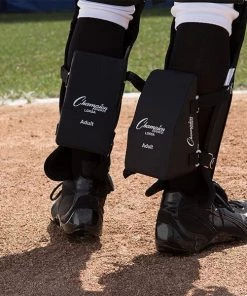 Champion Sports Adult Catcher's Knee Supports Baseball Leg Guards