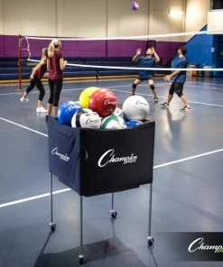 Ball Storage Cages And Carts Champion Sports Collapsible Volleyball Cart 19 Ball Storage Cages And Carts Champion Sports Collapsible Volleyball Cart
